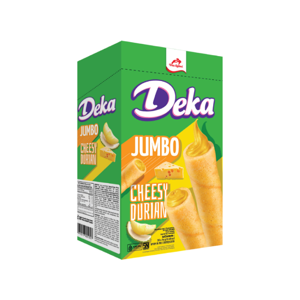 Deka Wafer Roll Cheesy Durian 20x16gr