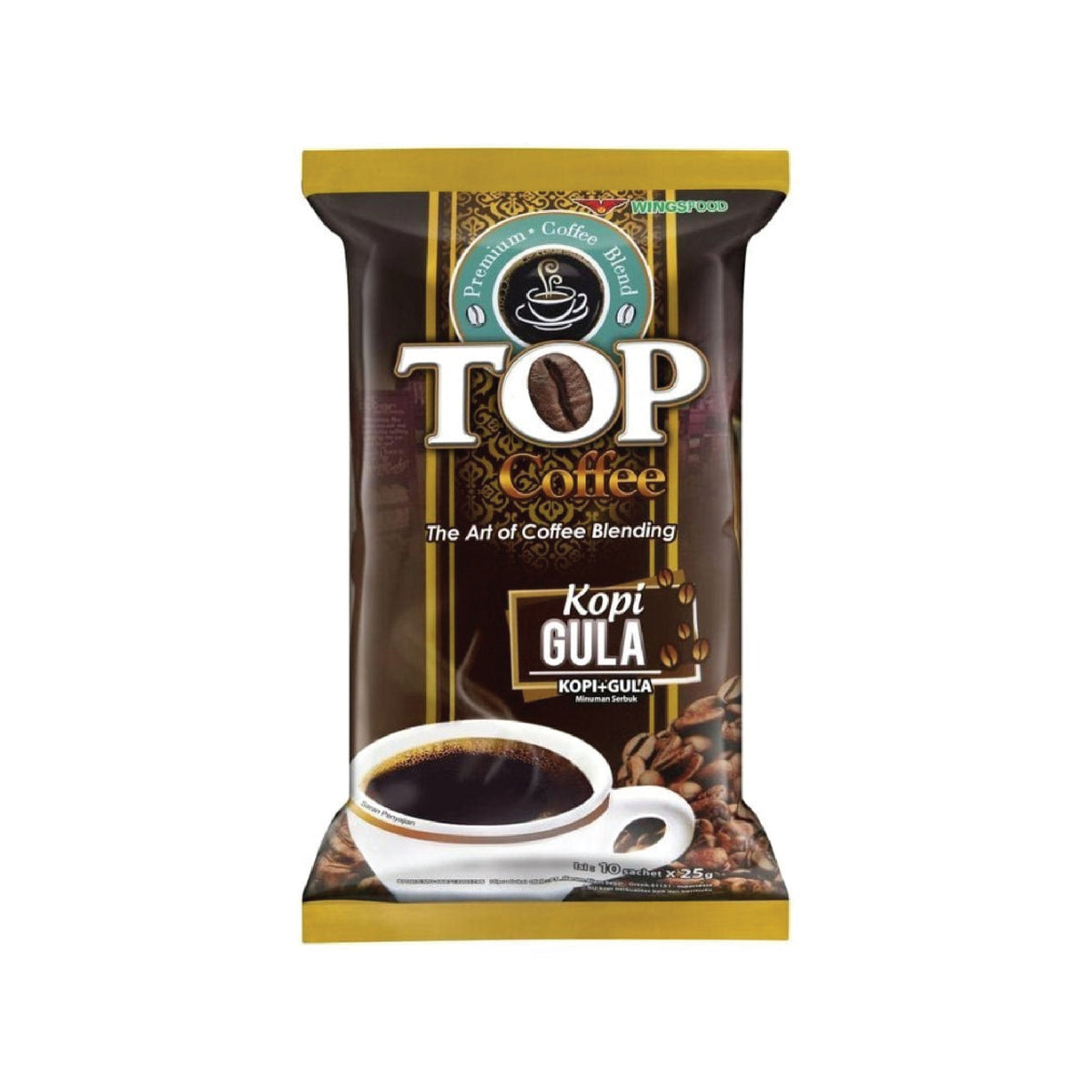 Top Kopi Gula 2in1 10x25gr