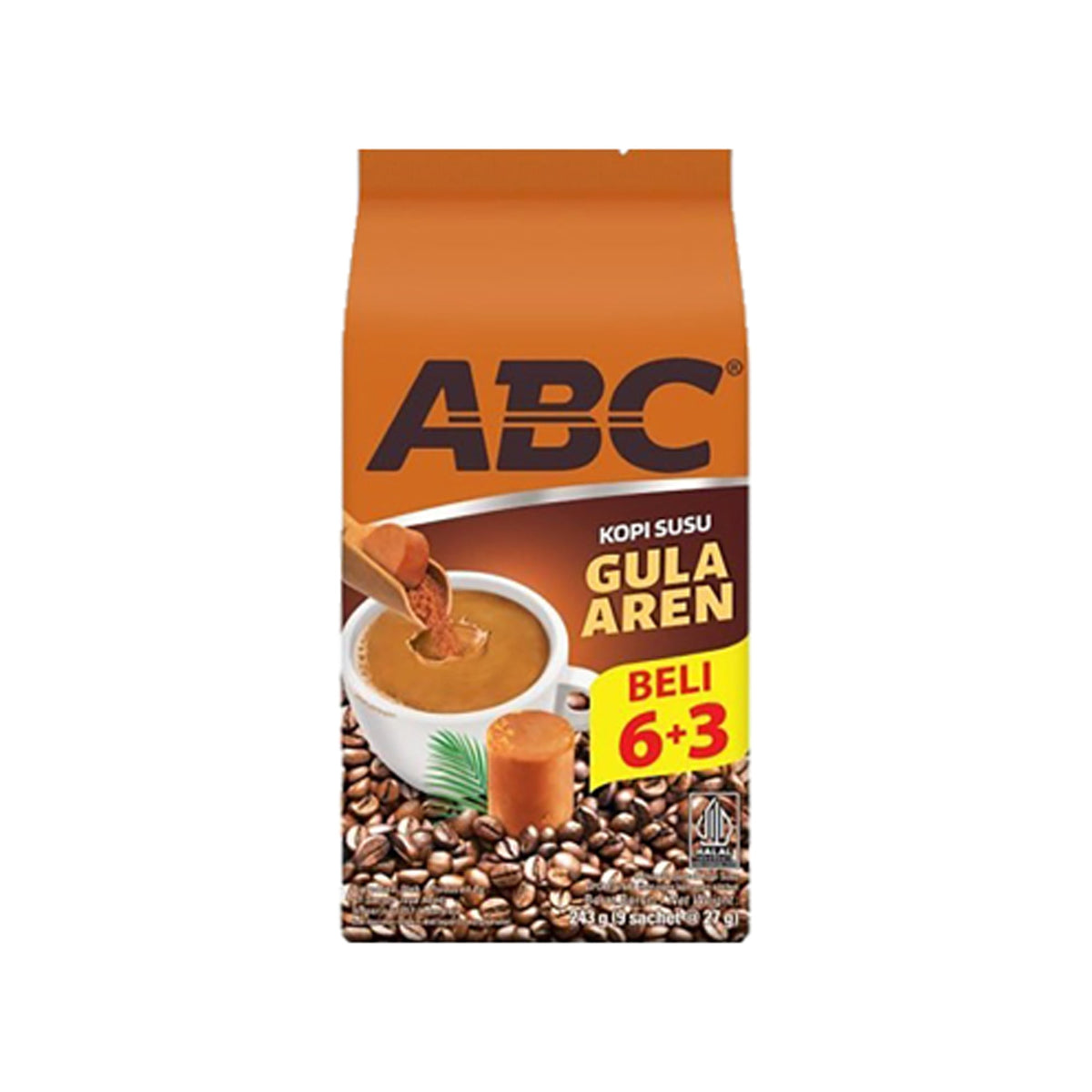 ABC Kopi Susu Instant Gula Aren 9x27 Gr