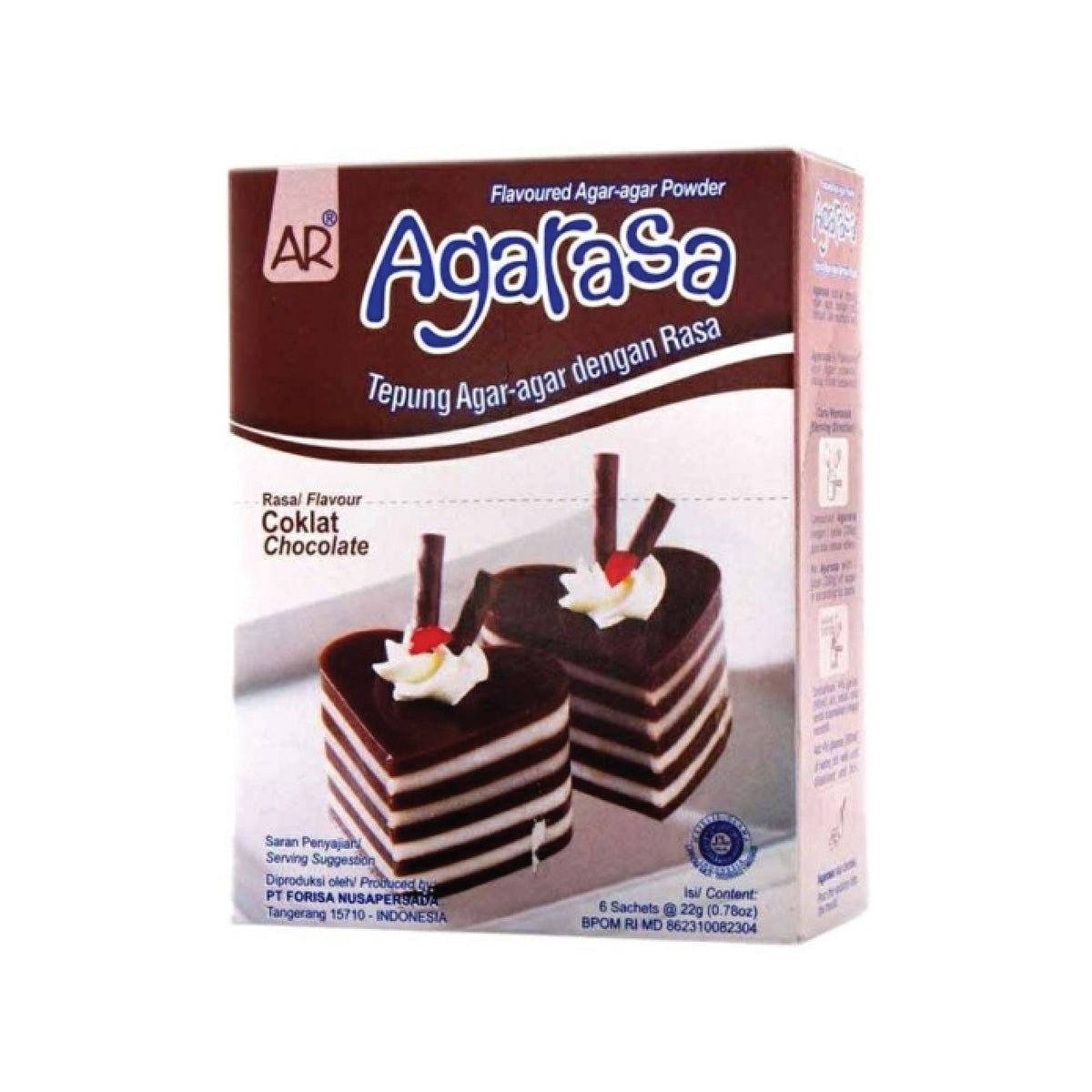 Agarasa Coklat 6 X 22gr