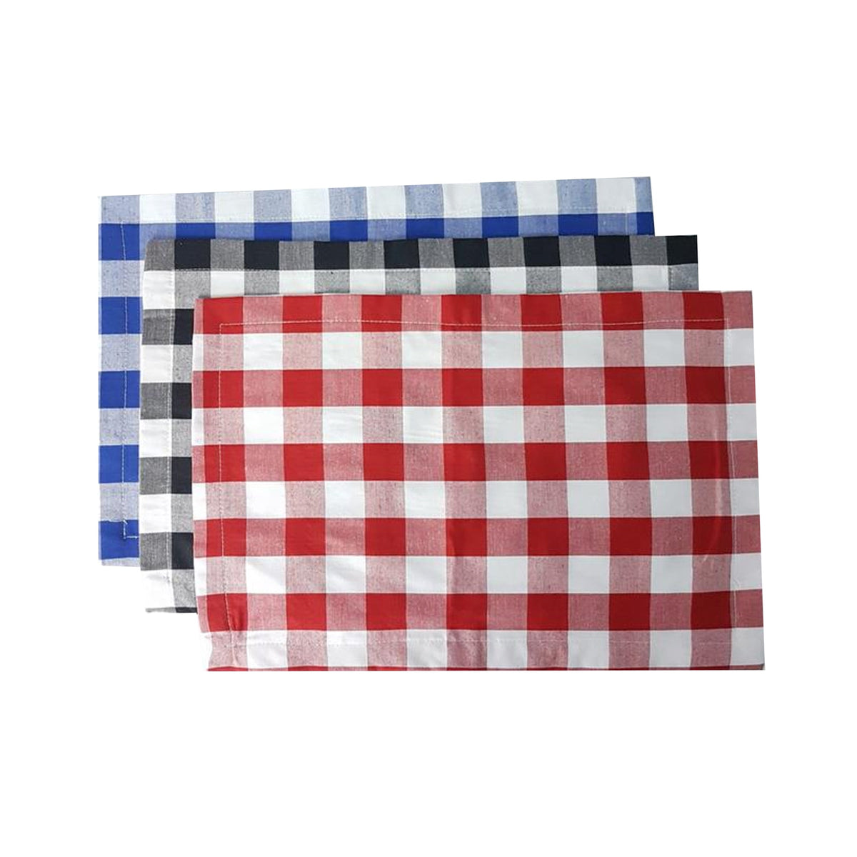 Tatakan Meja Kain Piknik (Hitam/Merah /Pink) 42 x 28 cm