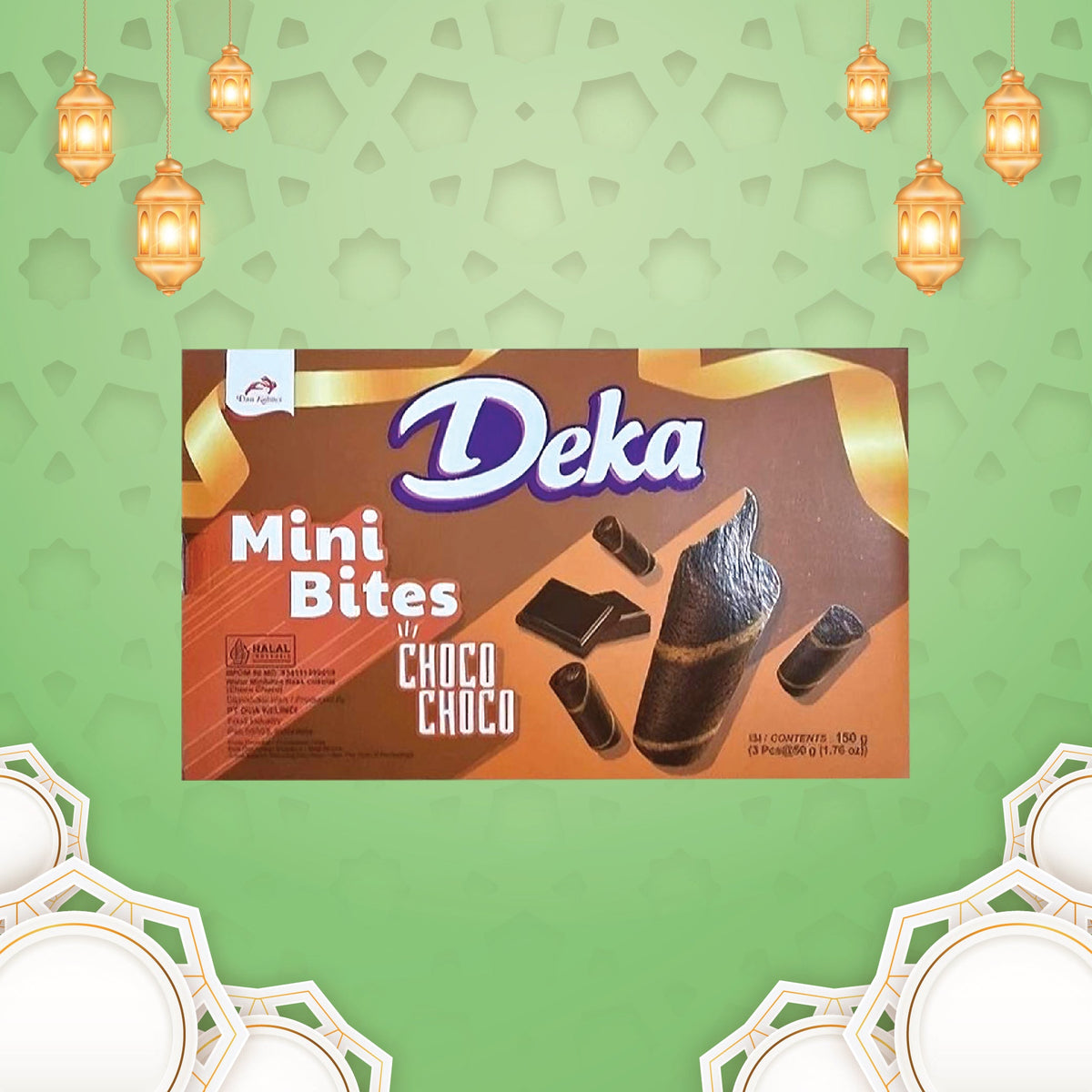DEKA Waffer Roll Mini Bites Choco Gift Box 150 gr