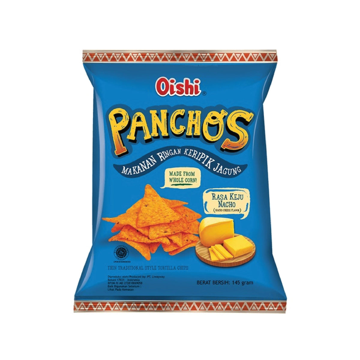 Oishi Panchos Keju Nacho 145gr