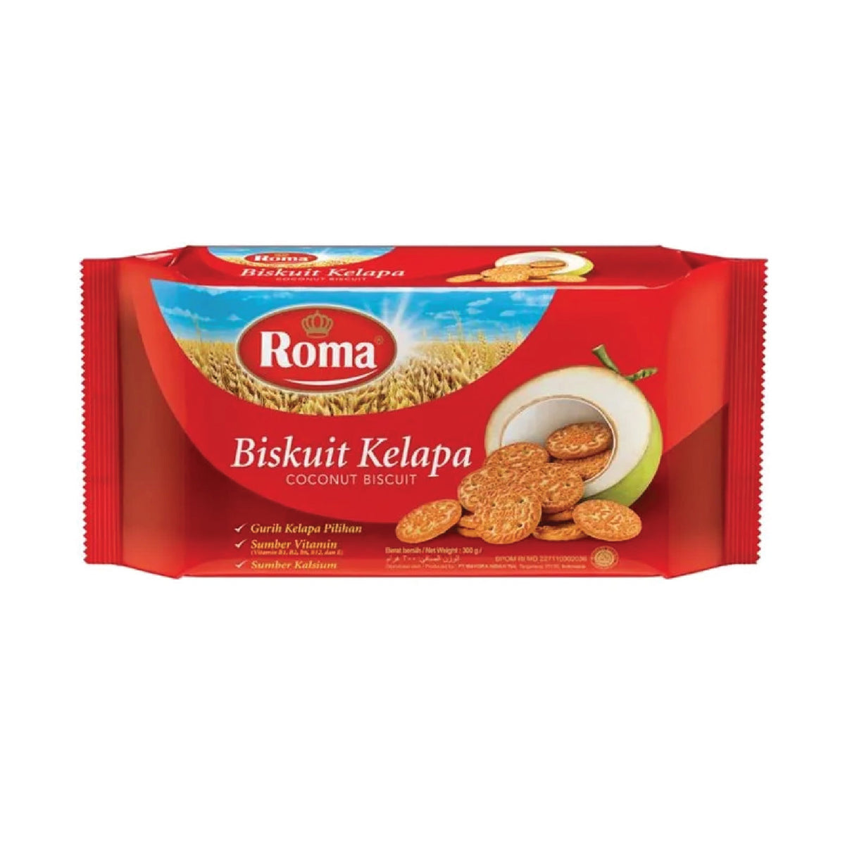 Roma Kelapa Biscuit 300gr