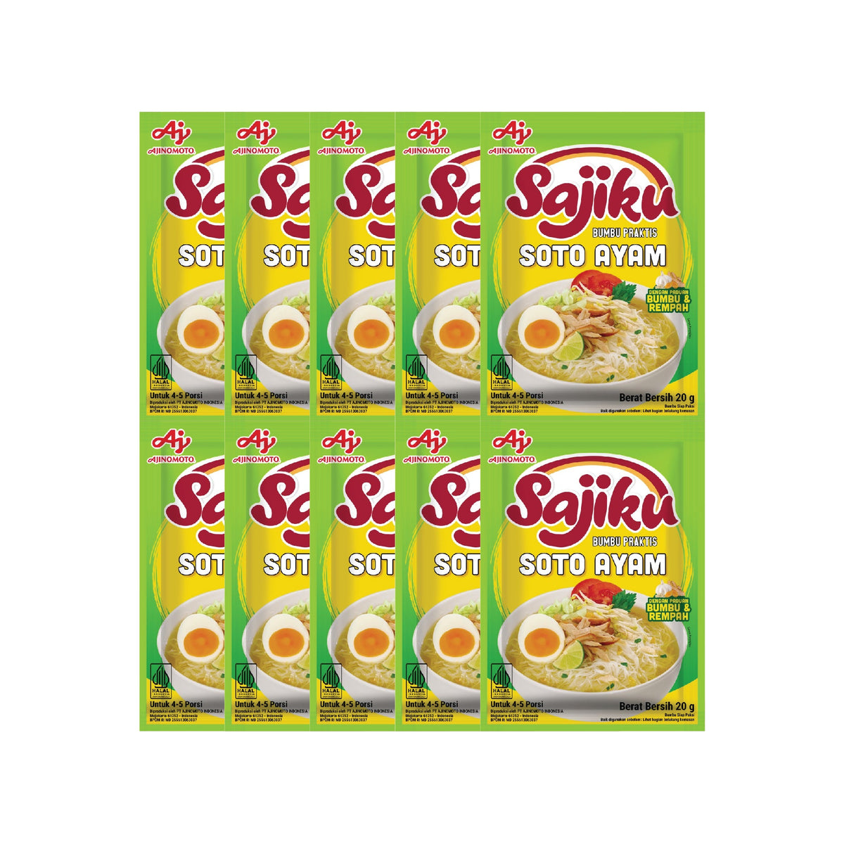Sajiku Chicken Soto Seasoning 10 X 20Gr