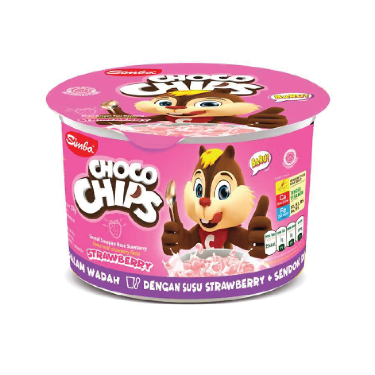 Simba Choco Chips Strawberry Cup 34gr