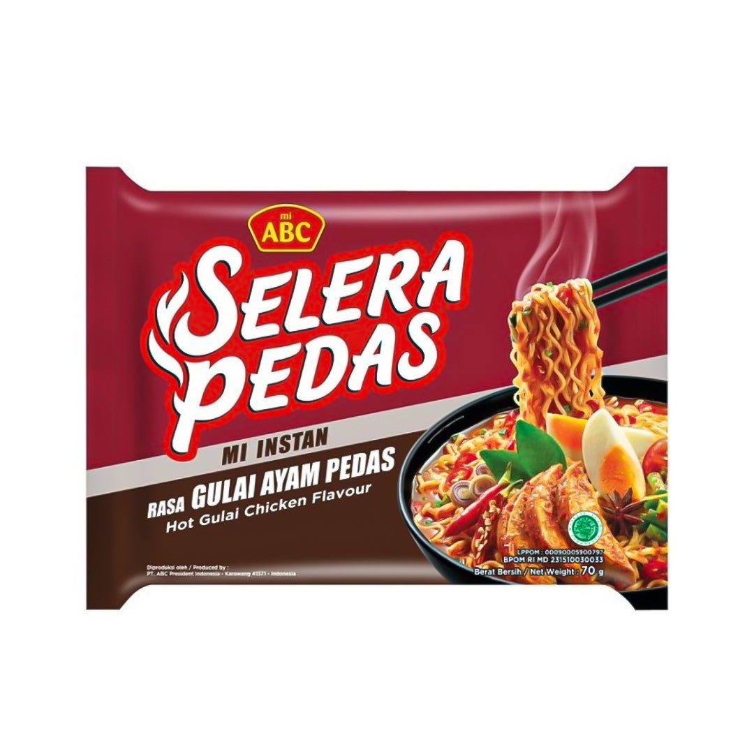 Abc Spicy Taste Boiled Noodles Spicy Chicken Curry 70 Gr