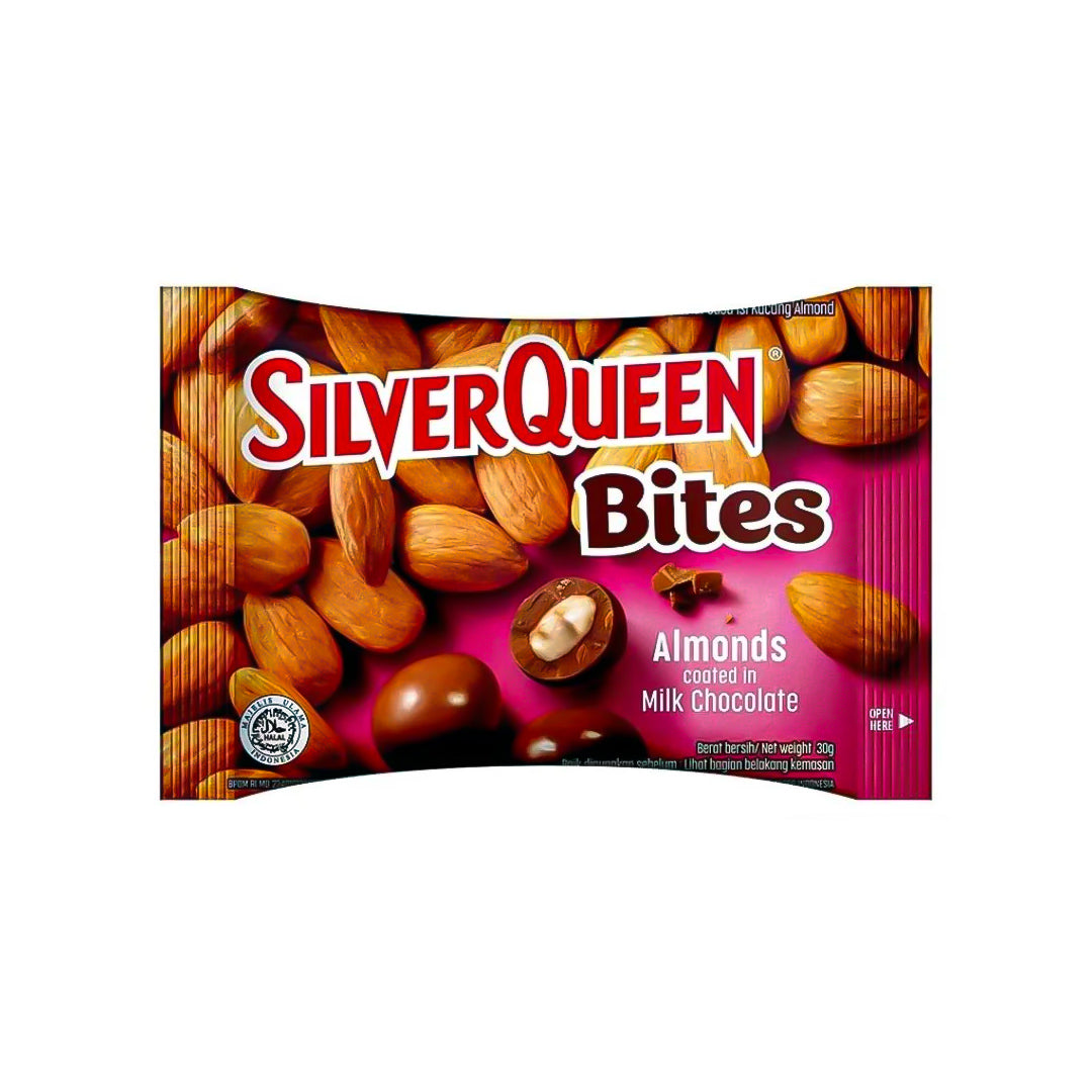 Silver Queen Chocolate Bites Almond Nuts 30 Gr