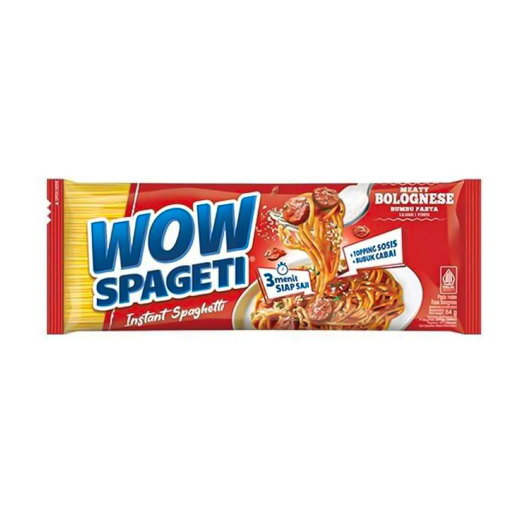WOW Instant Spaghetti Meaty Spaghetti Bolognese 84 Gr