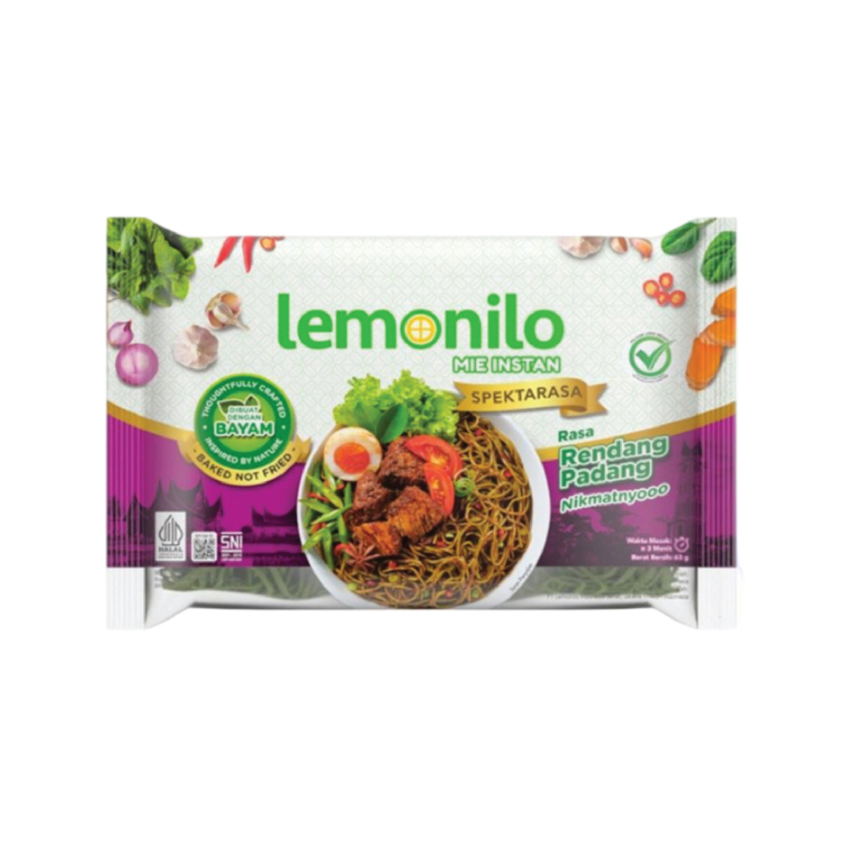 Lemonilo Mie Goreng Rendang 63 gr