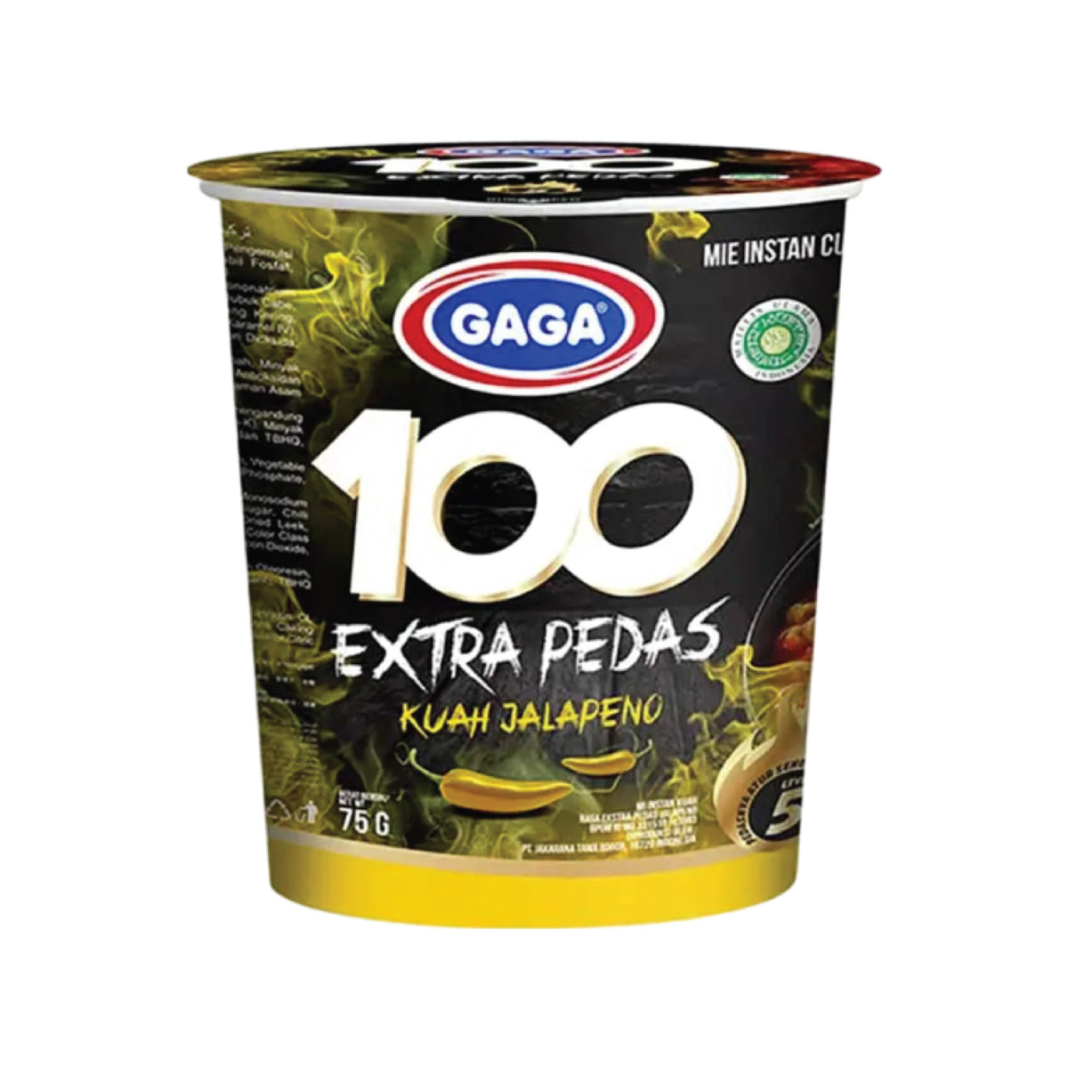 Gaga Cup Etra Pedas Kuah Jalapeno 75 gr