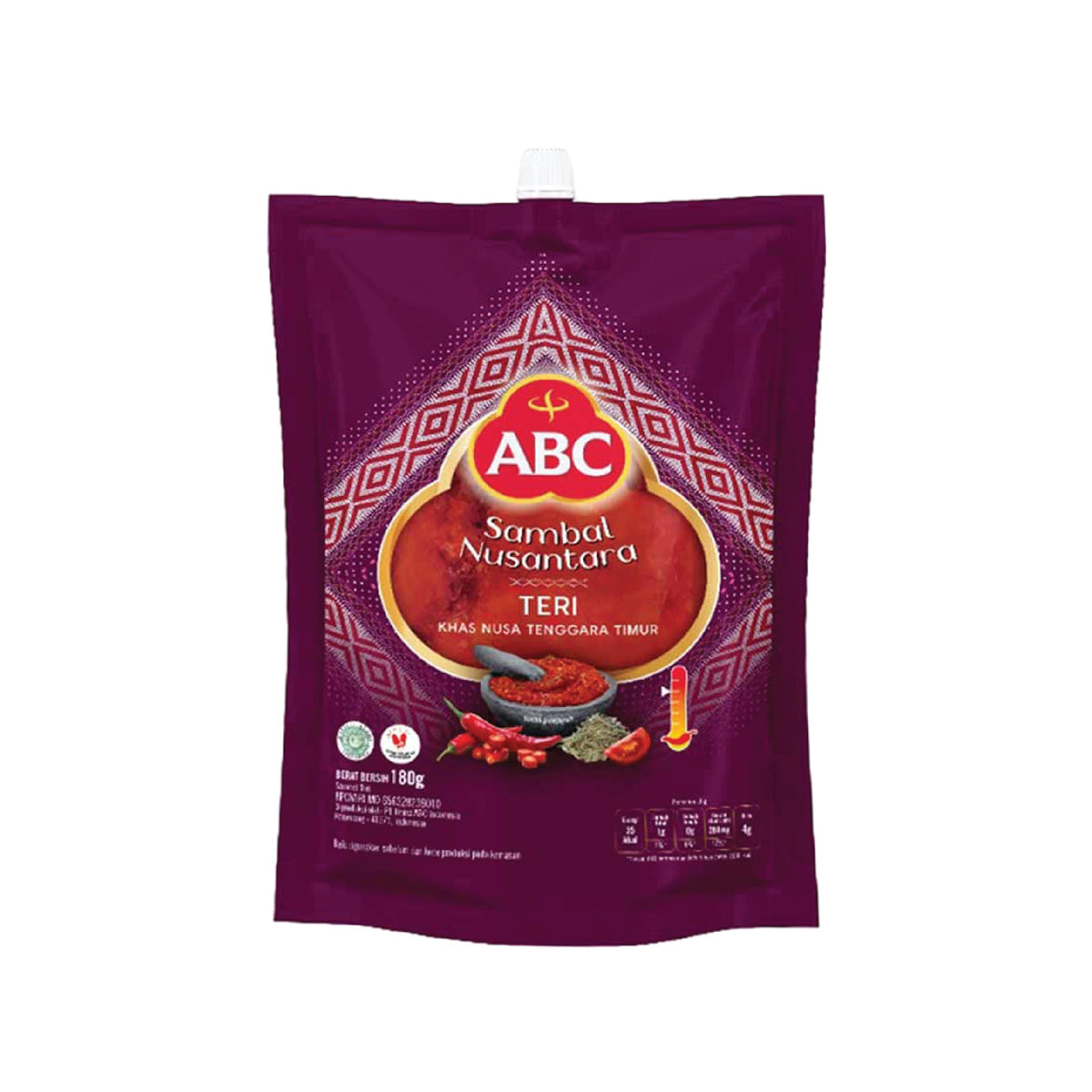 ABC Sambal Nusantara Teri 180 gr
