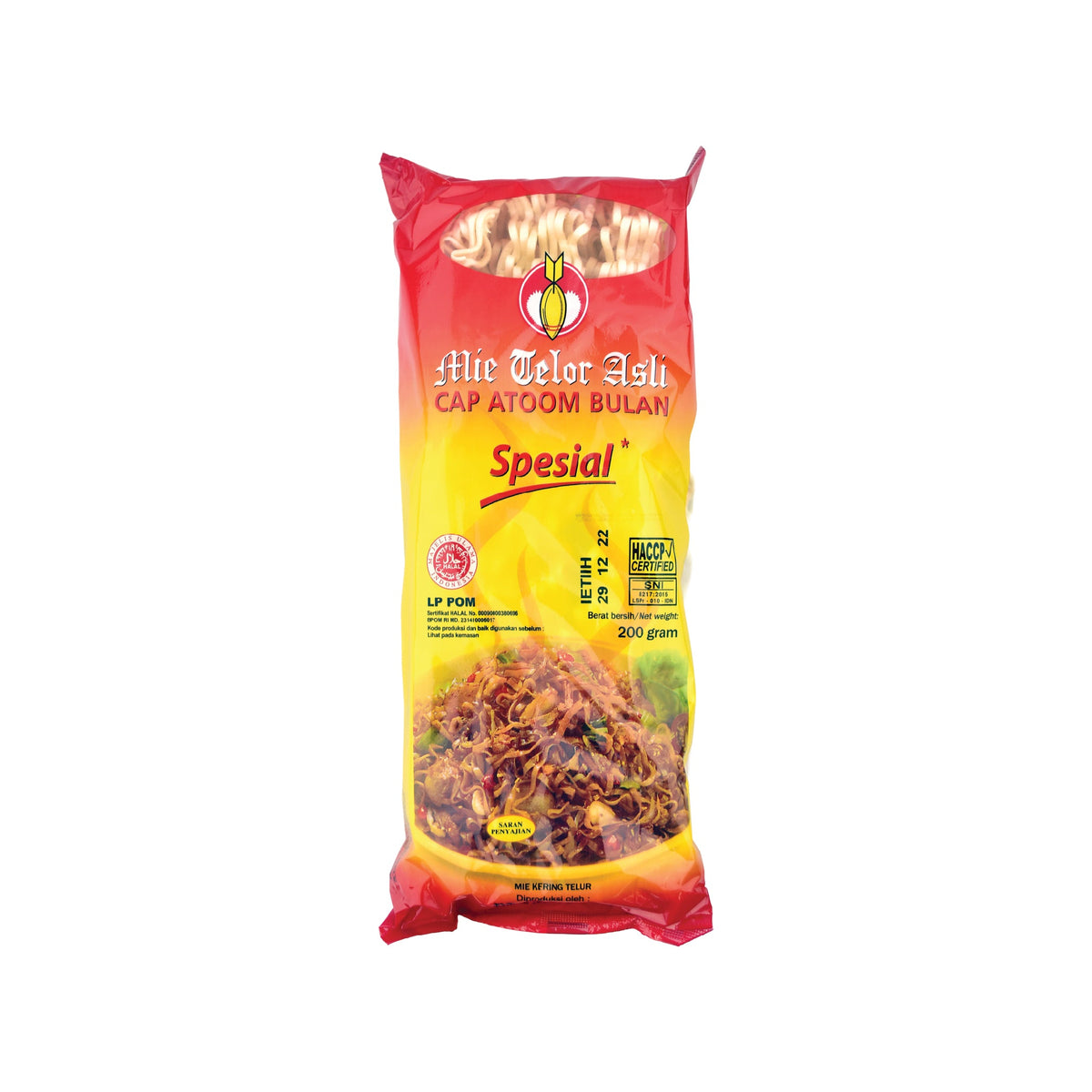Atom Bulan Mie Telur 200 gr